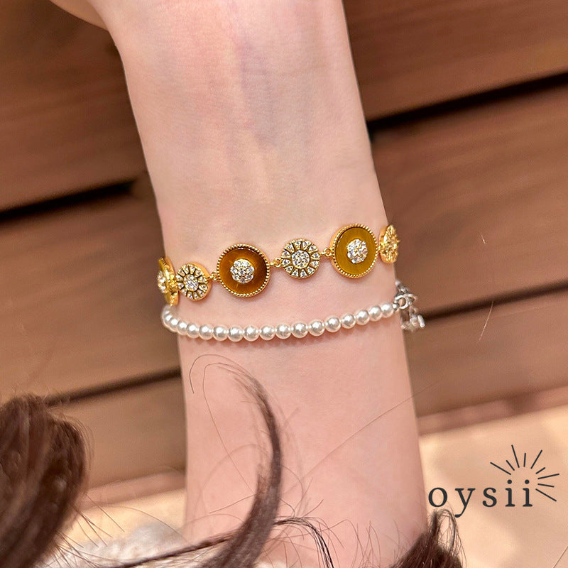 Solar Voyage – Tiger Eye Compass Bracelet