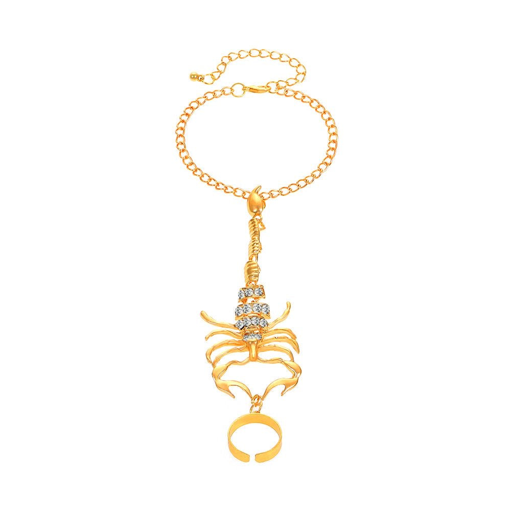 Unique 3D Linked Finger Bracelet