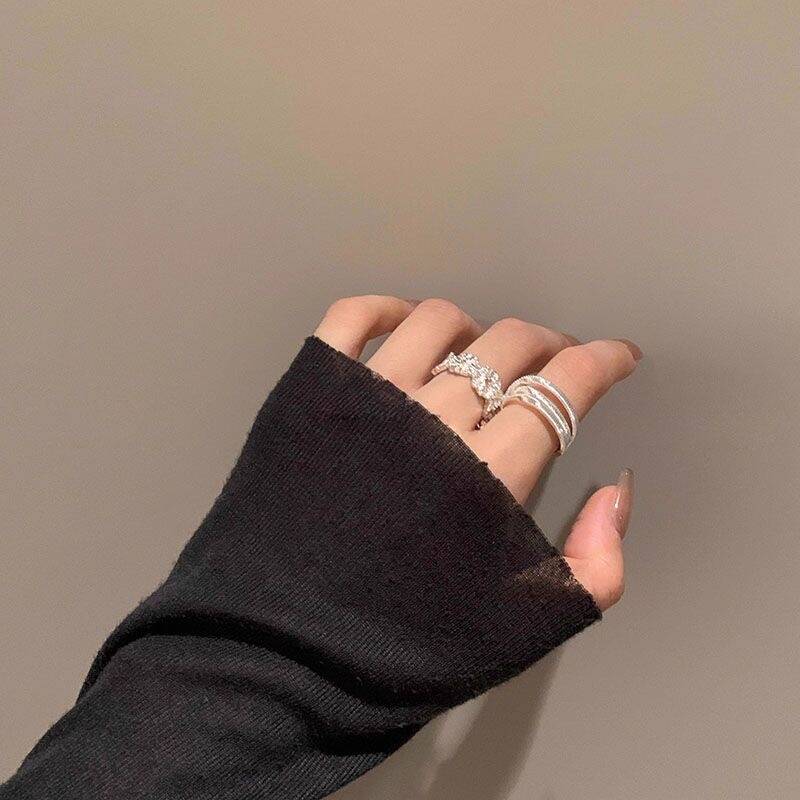 Multi-Layer Floral Wrap Ring