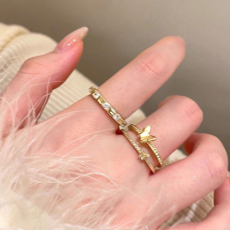 Luxury Sparkling Open Band Ring