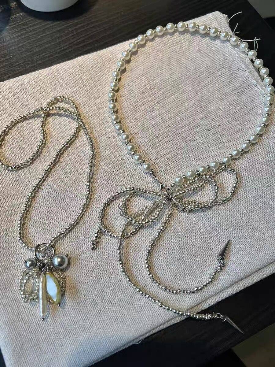 Tassel Bow Necklace