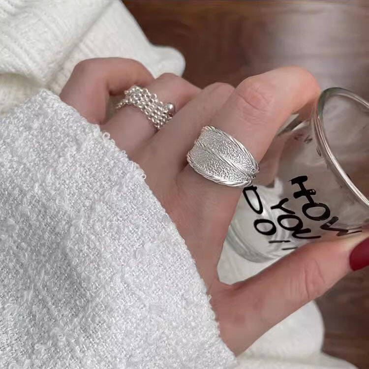 Textured Wrinkle Open Ring