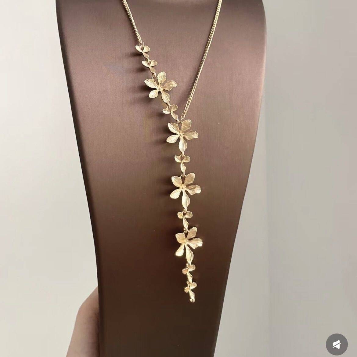 Gold Floral Necklace