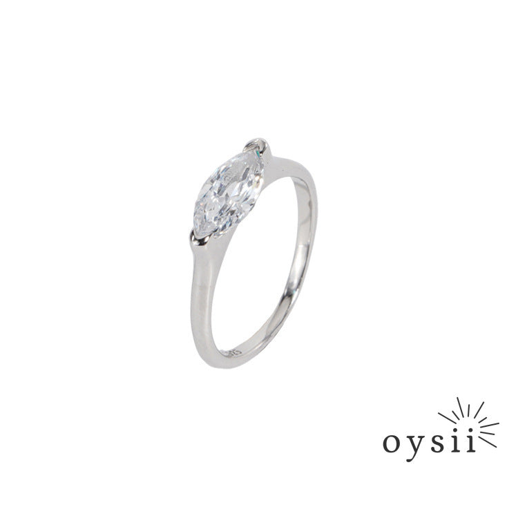 Angel’s Gaze — S925 Silver Marquise Zircon Ring