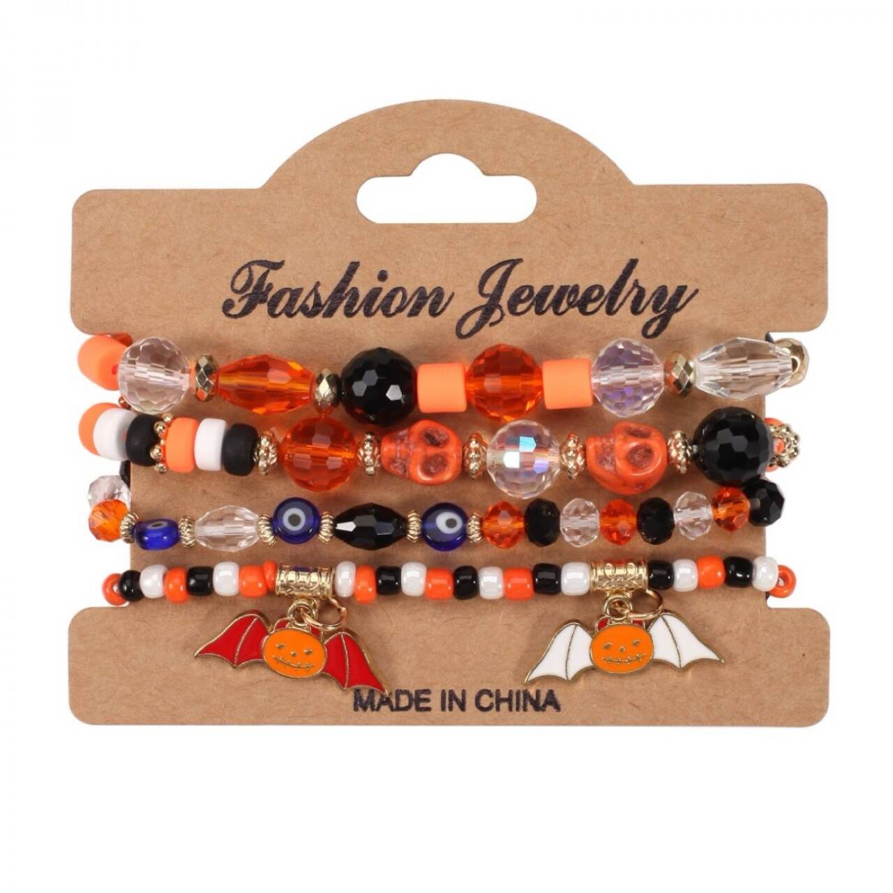 Halloween Pumpkin Layered Bracelet