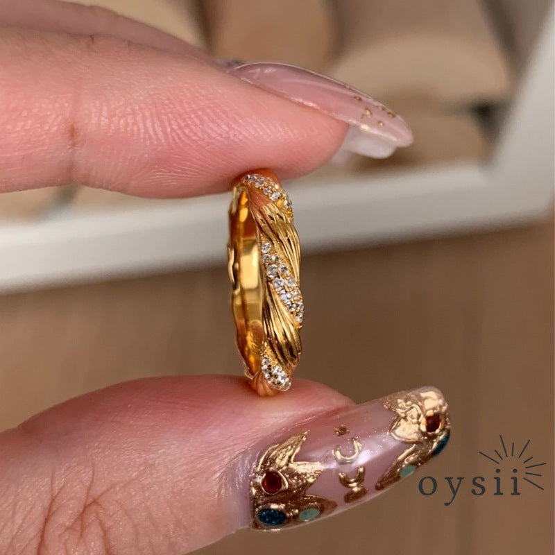 Twist Elegance — Vintage Braided Diamond Ring