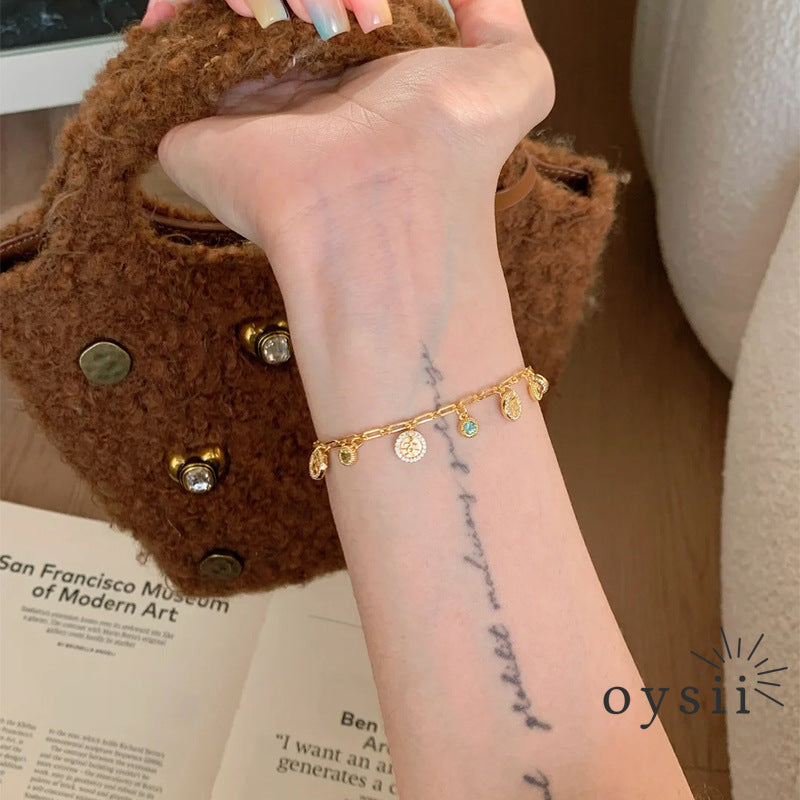 Celestial Tourmaline – Vintage Starry Bracelet