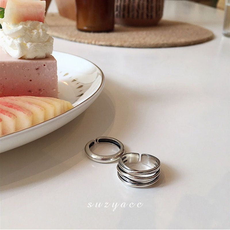 Vintage Cross Open Band Ring