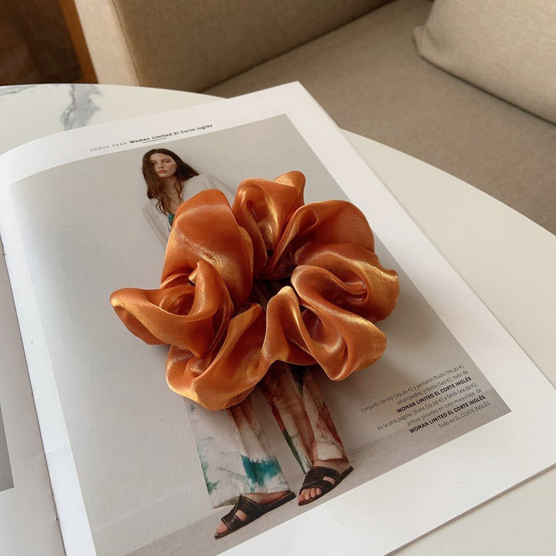 Shiny Satin Hair Scrunchie