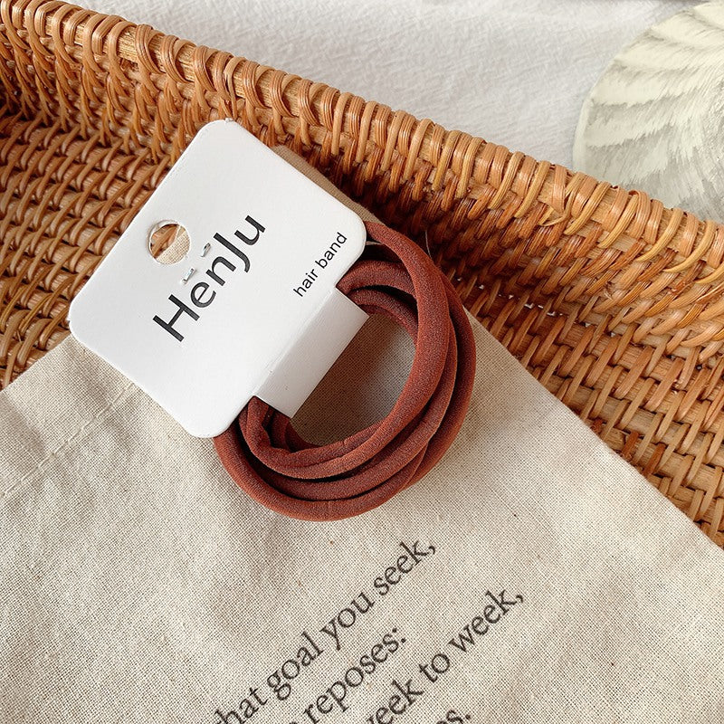 Set of 6 Soft Hair Elastics