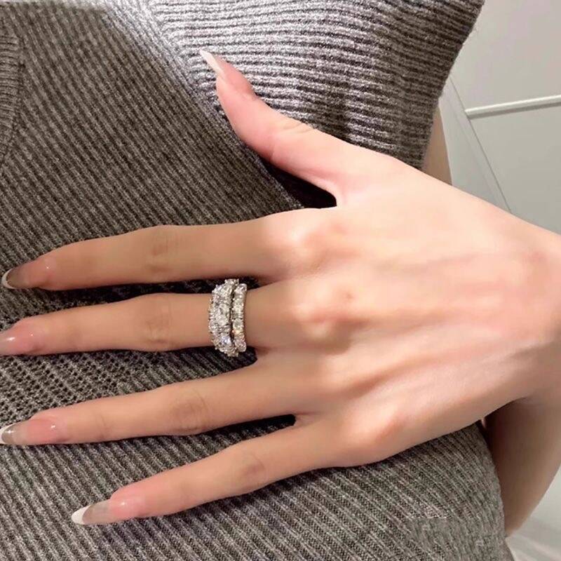 Zircon Row Band Ring