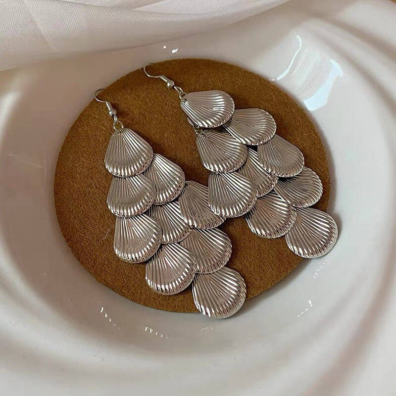 Silver Shell Earrings