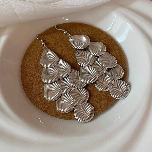 Silver Shell Earrings