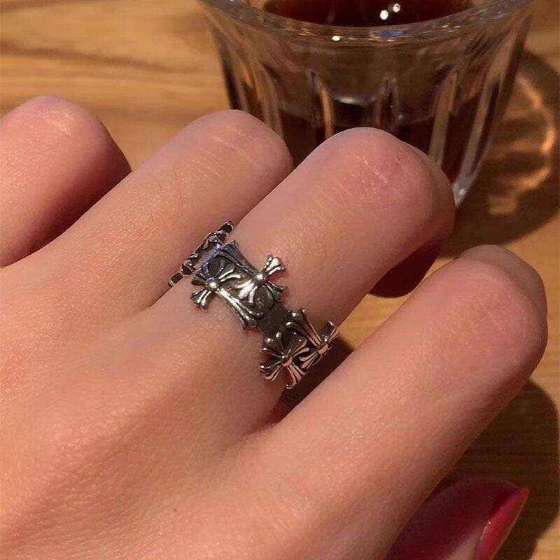 Cross Open Ring Set
