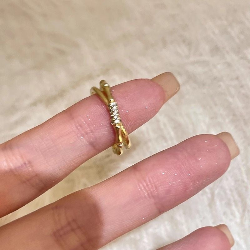 Luxury Sparkling Open Band Ring