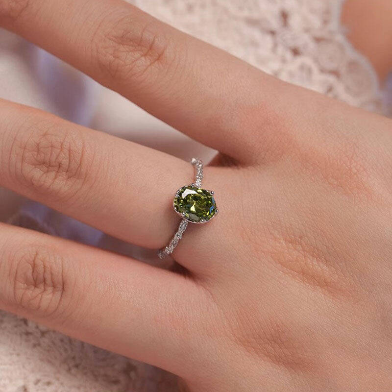 Norwegian Forest Zircon Ring Set