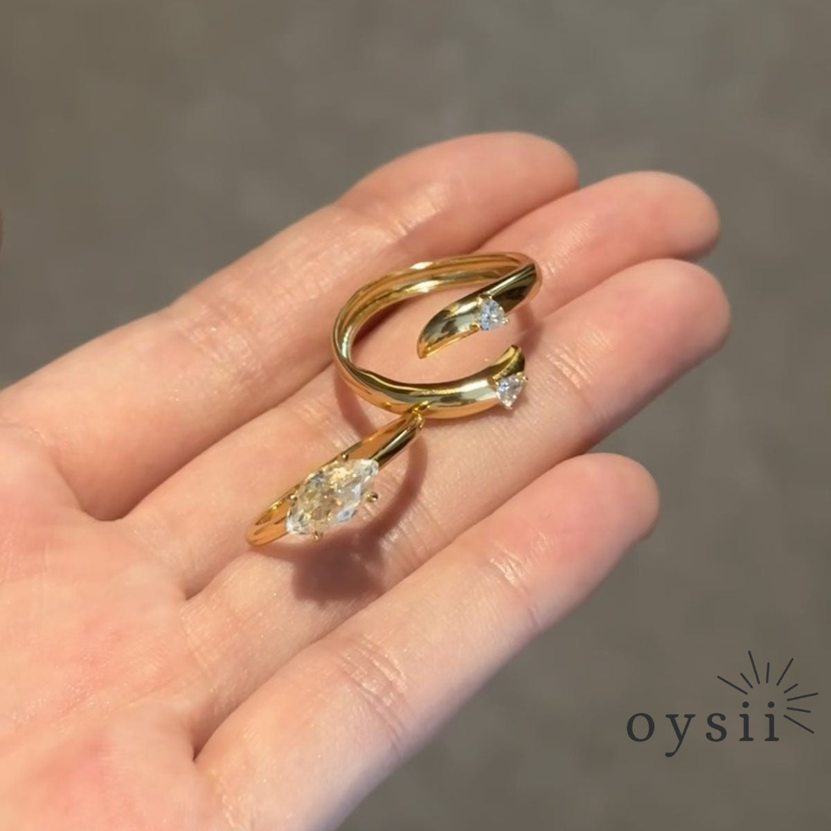 Dual Charm – Marquise Diamond Ring