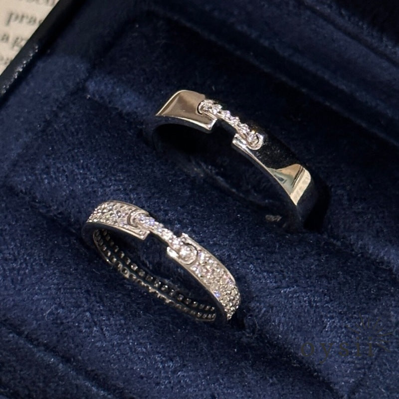 Eternal Bond — Vintage Full Diamond Couple Ring