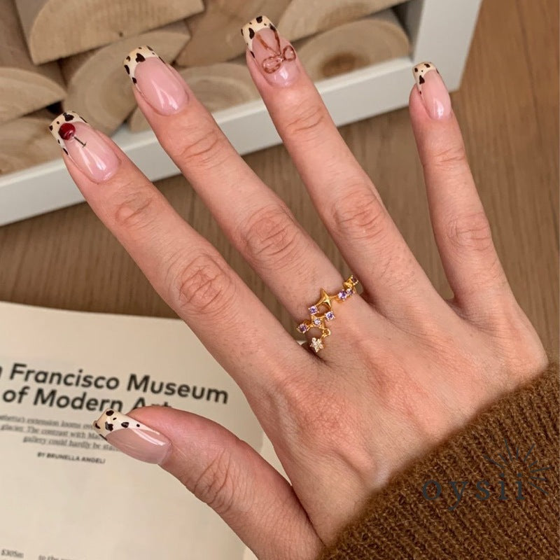 Imperial Bloom — Vintage Starry Tassel Bauhinia Ring