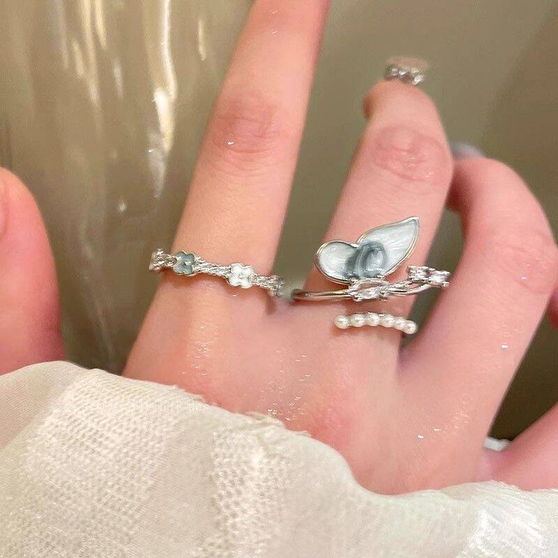 Blue Elegant Stackable Ring