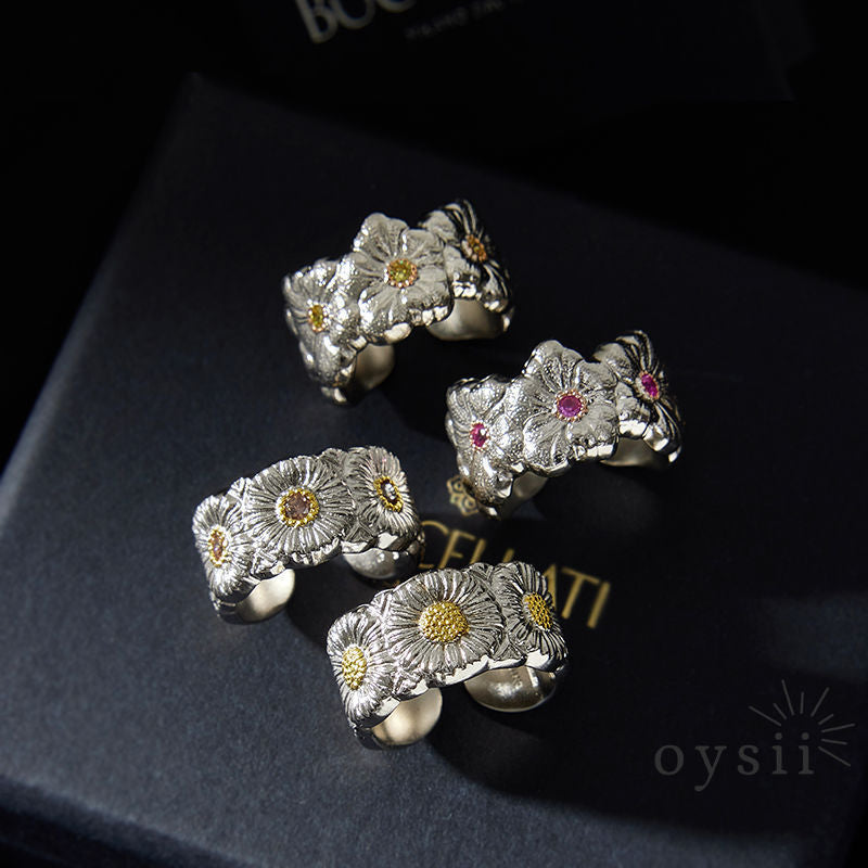 Timeless Petal – Daisy Gardenia Ring