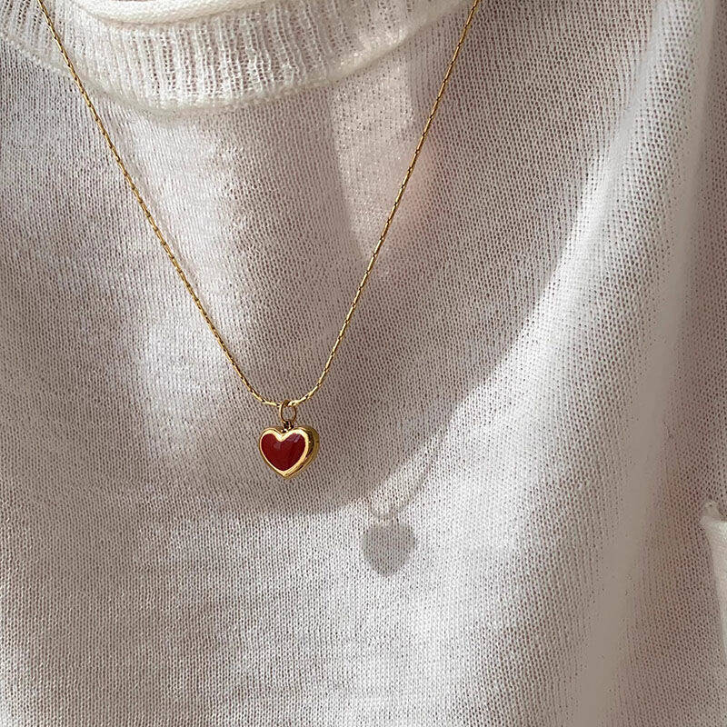 Red Heart Pendant Necklace