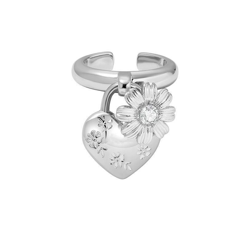 Floral Heart Ring