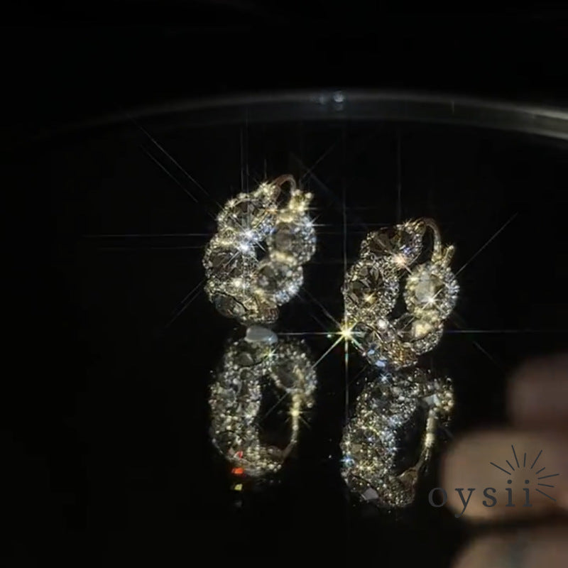 Midnight Charm – Black Diamond Earrings