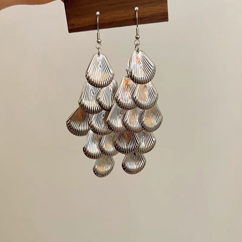 Silver Shell Earrings