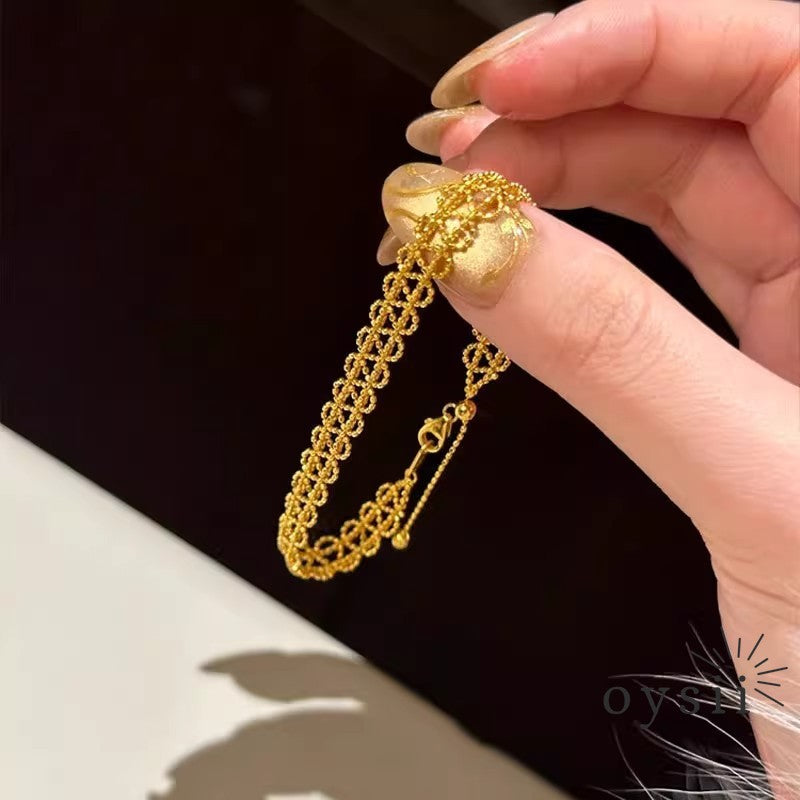 Ethereal Lace – Hollow Design Bracelet