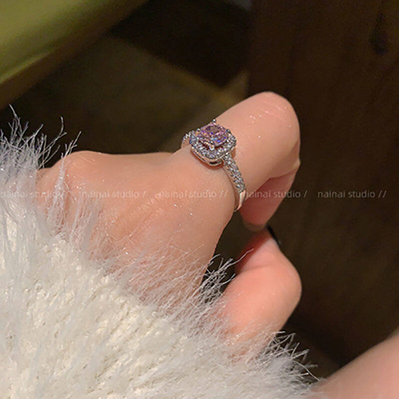 Pink Diamond Ring Set