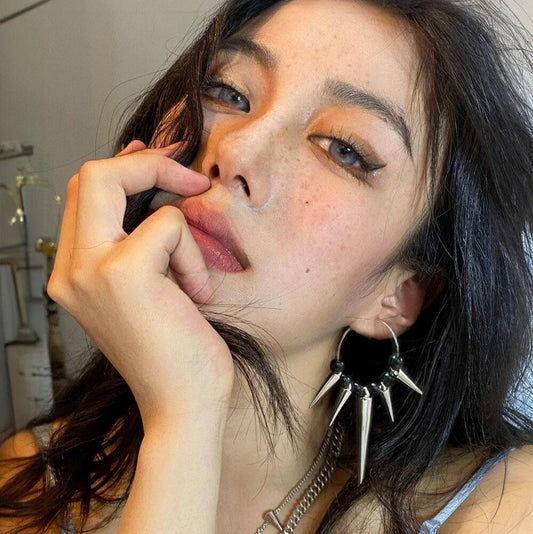 Punk Spike Stud Earrings