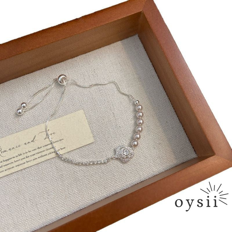 Rose Pull – Manta Pearl Adjustable Bracelet