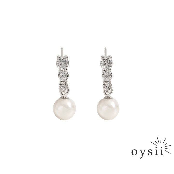 Pearl Sonata — S925 Silver Elegant Shell Pearl Earrings