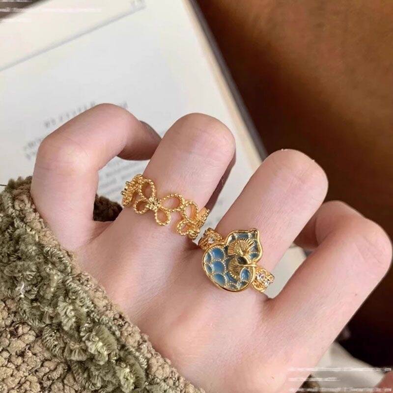 Gold Luxury Minimalist Ring Set