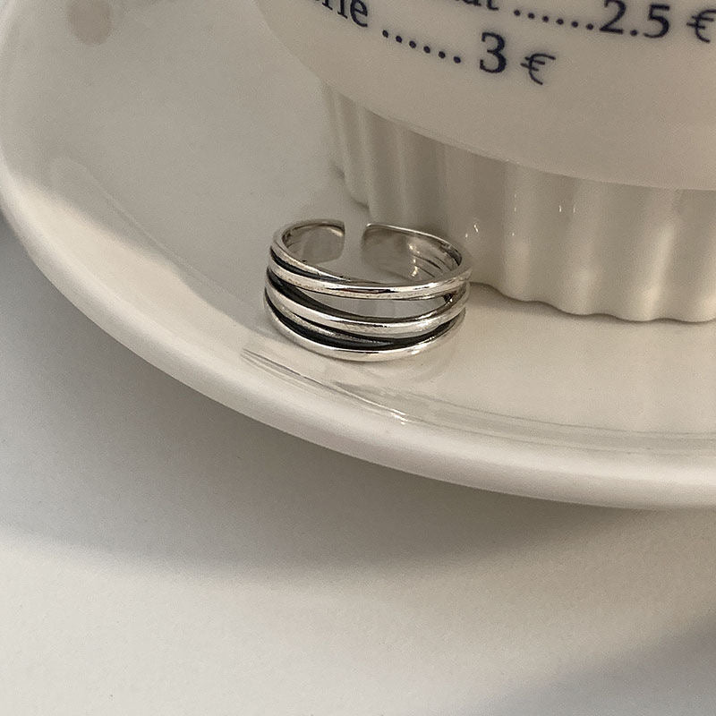 Vintage Cross Open Band Ring