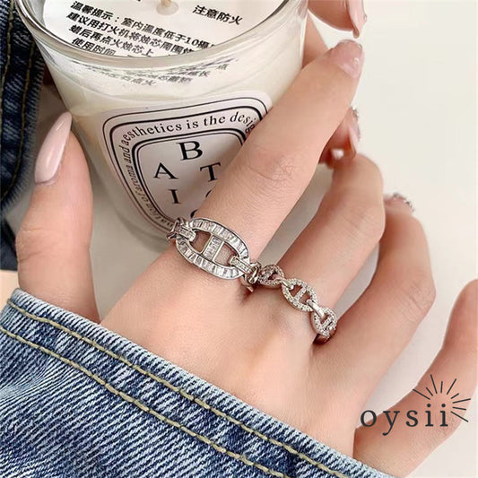 Chic Snout – Full-Crystal Adjustable Pig Nose Ring