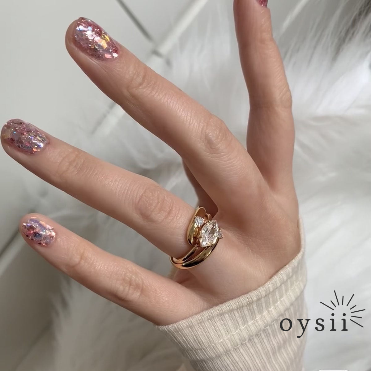 Dual Charm – Marquise Diamond Ring