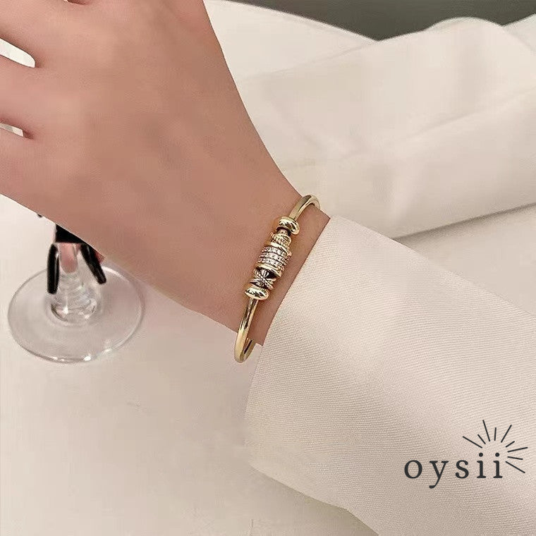 Frost Muse – Adjustable Open Bracelet