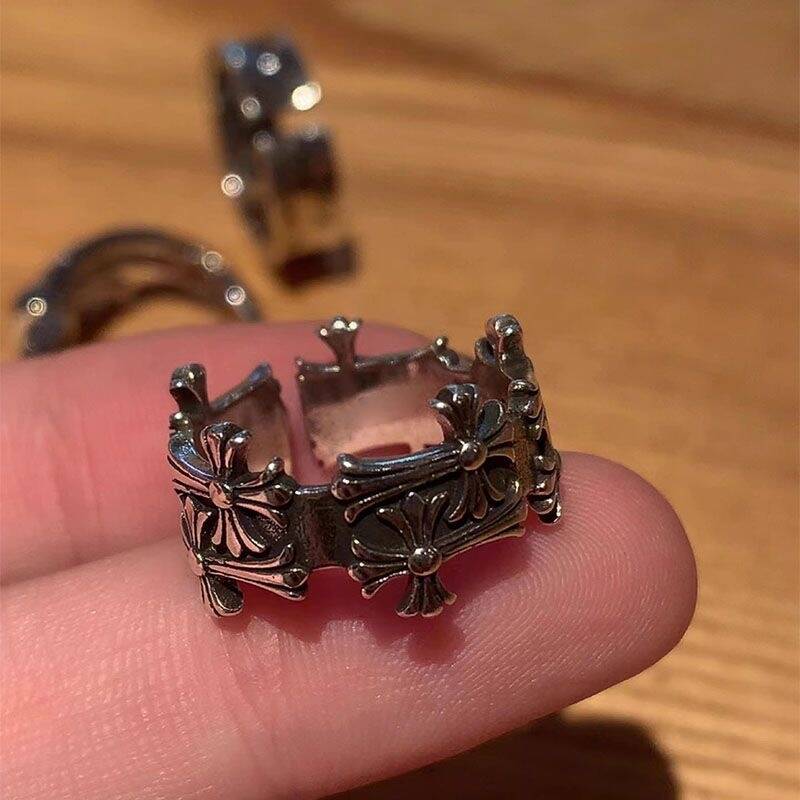 Cross Open Ring Set