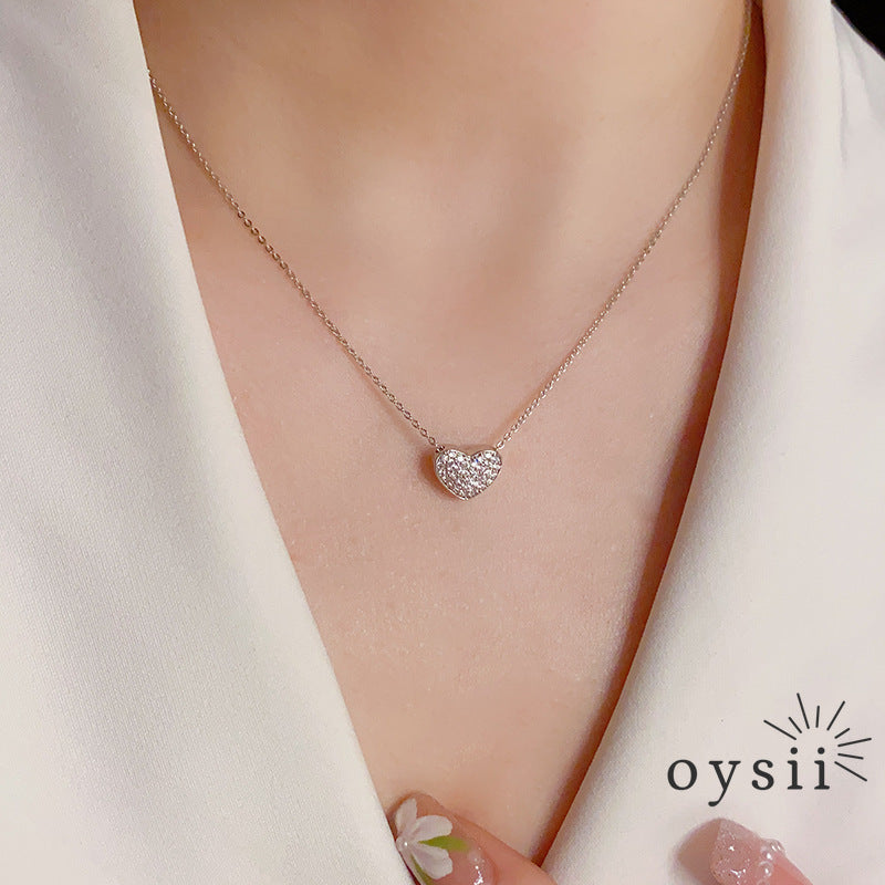 Heart of Tides — Double-Sided Micro Zircon Shell Necklace