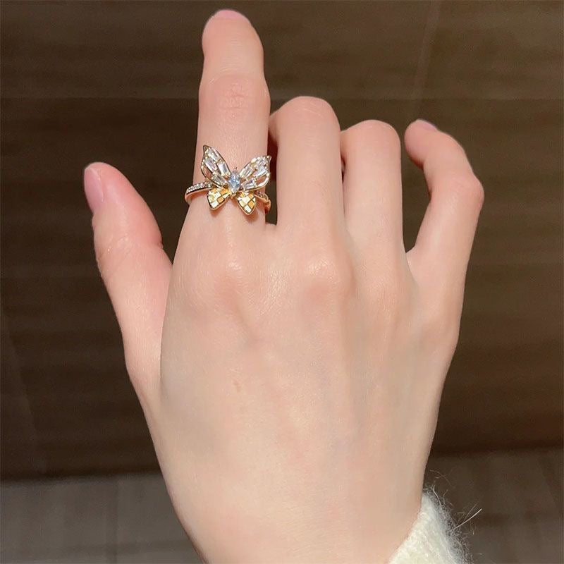 Butterfly Aesthetic Ring Set