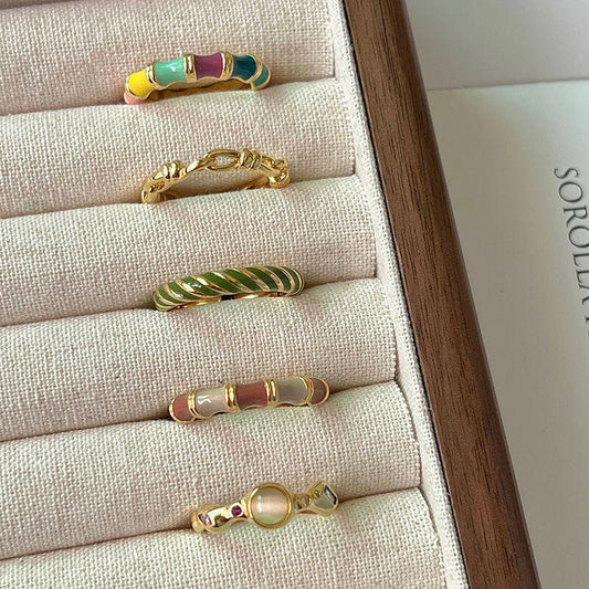 Dopamine Colorful Ring Set