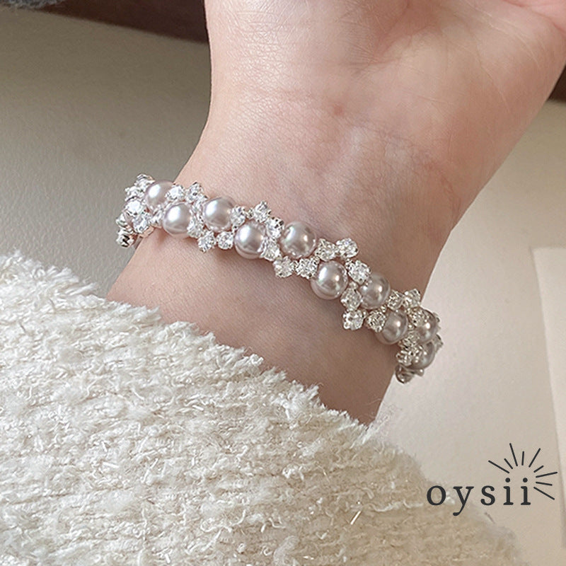 Pearl Glow – Pavé & Manta Pearl Bracelet