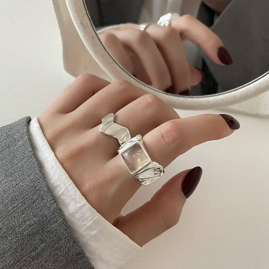 Cube Charm Adjustable Ring