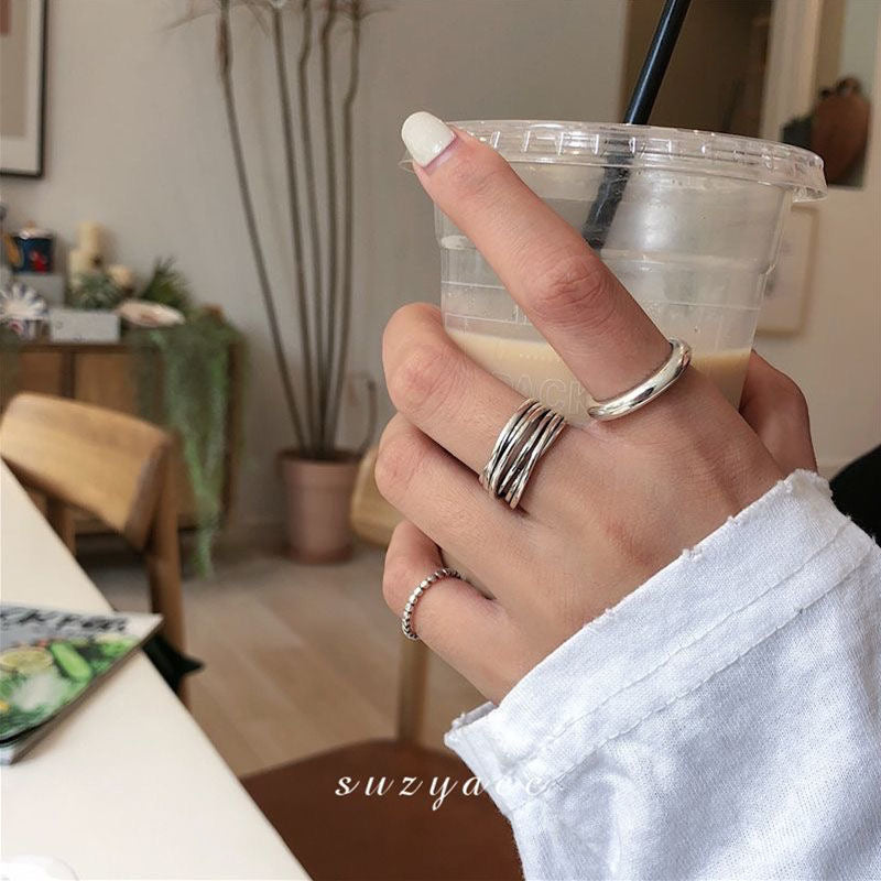 Vintage Cross Open Band Ring