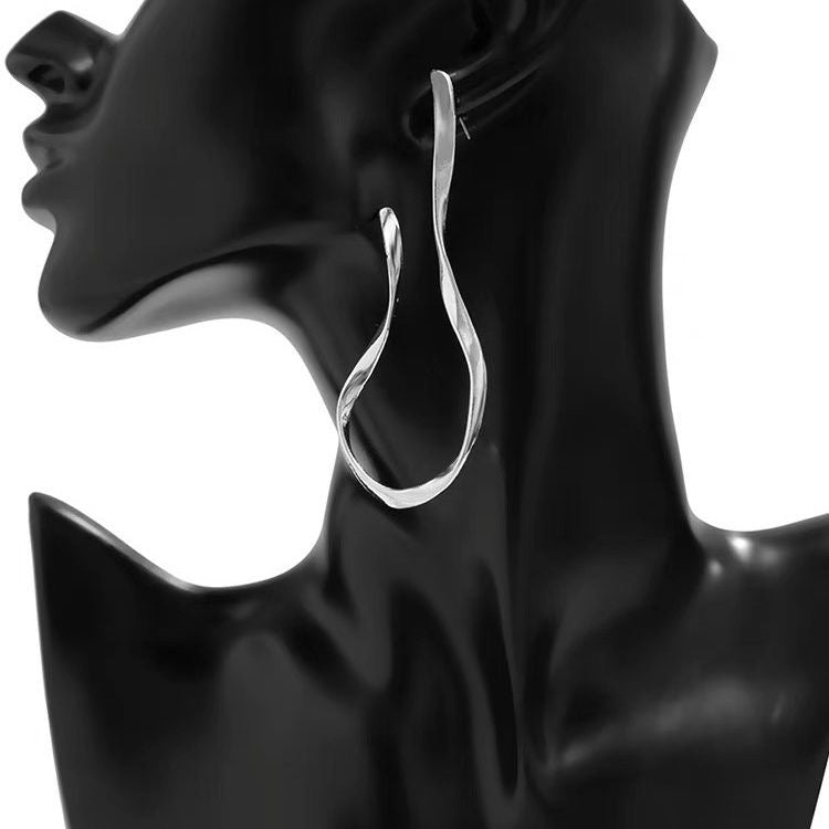 Wave Asymmetric Stud Earrings
