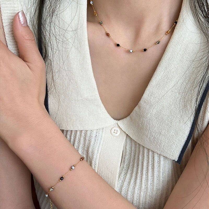 Colorful Natural Stone Necklace