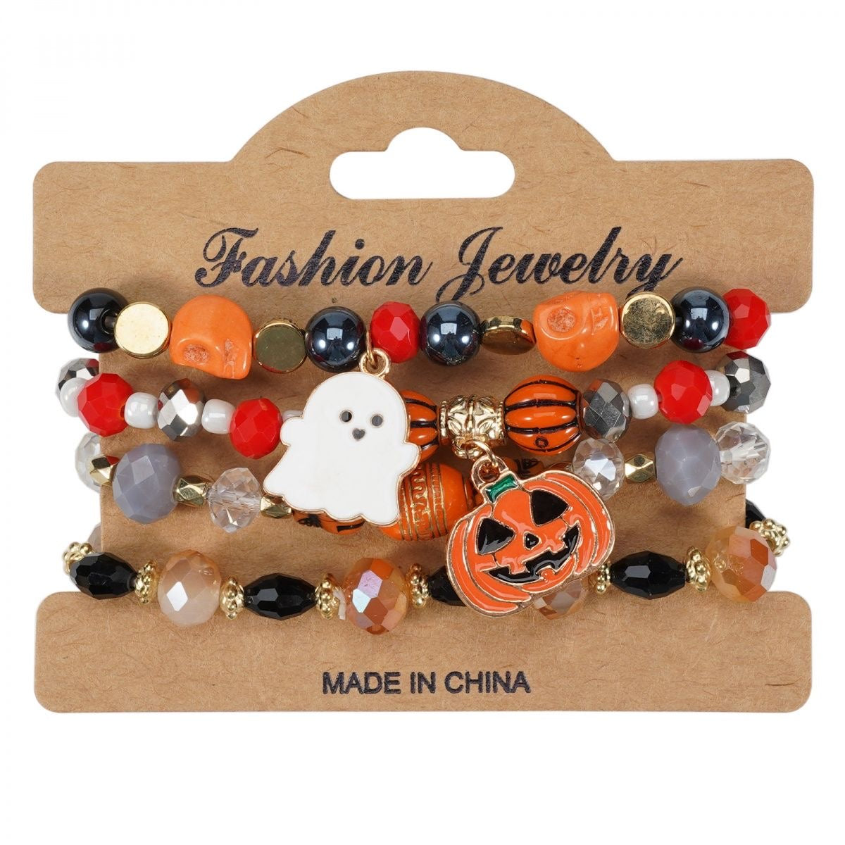 Halloween Pumpkin Layered Bracelet