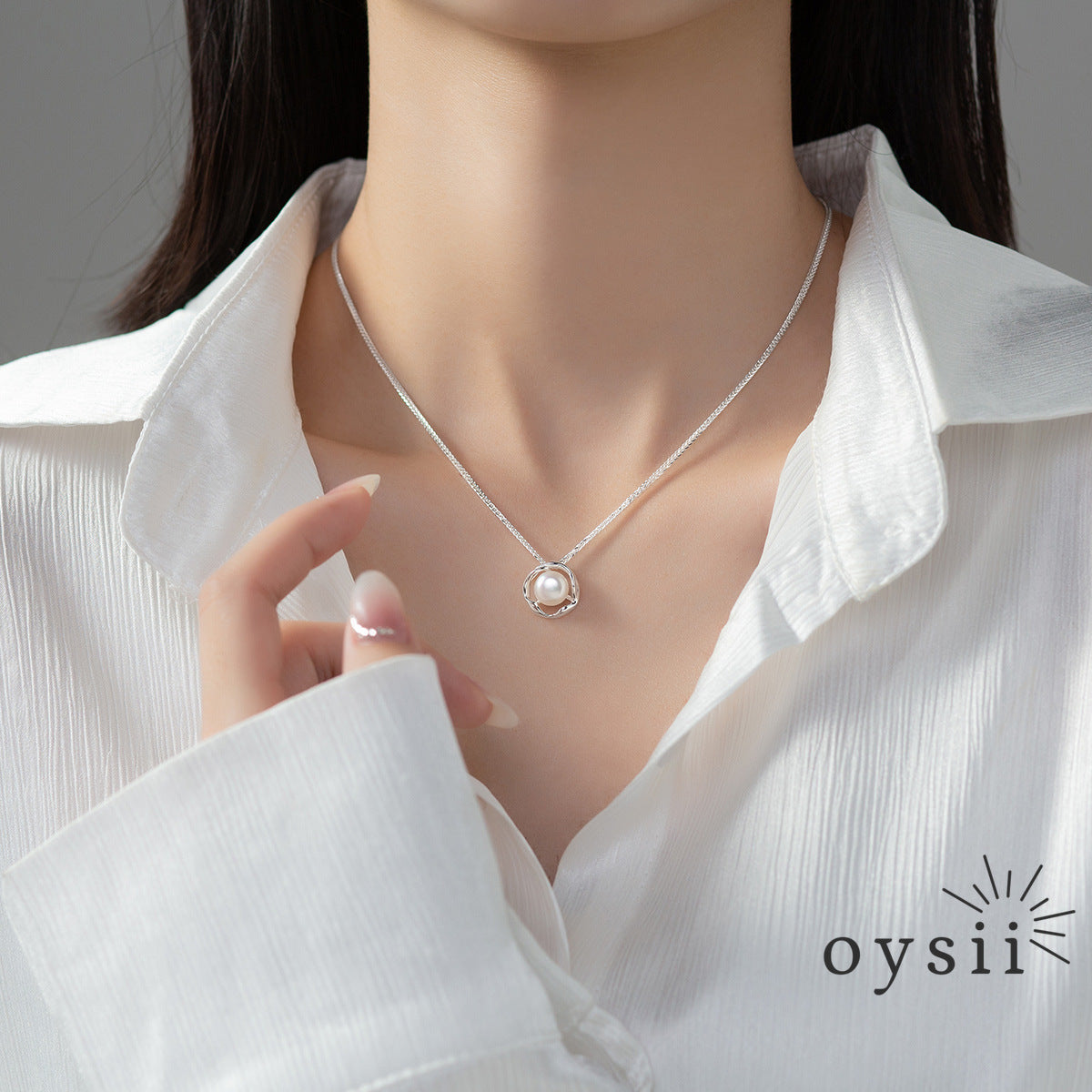 Paris Grace – S925 Silver Freshwater Pearl Necklace